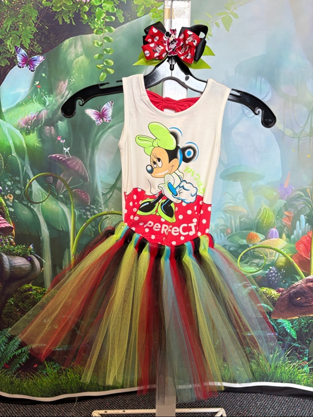 Minnie Mouse Shirt and Short with Tulle Skirt for Kids